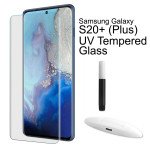 Wholesale Galaxy S20+ Plus (6.7in) UV Tempered Glass Full Glue Screen Protector (Clear)